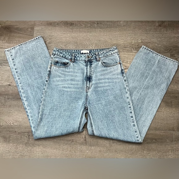 H&M Wide High Waist Jeans | Women’s | Size: 8 | Color: Blue - Picture 5 of 16